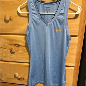 Nike Pro Light Blue Athletic Top